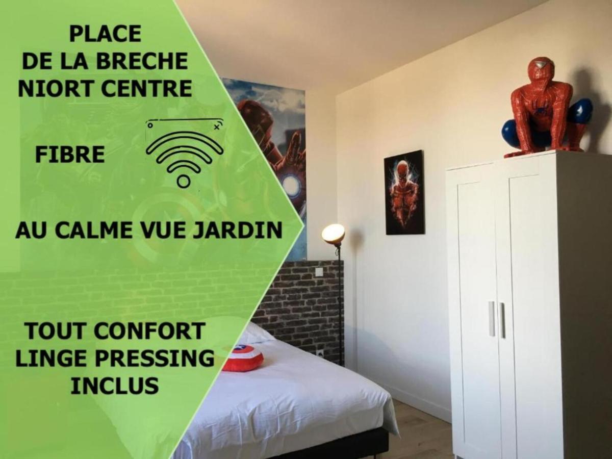 Apartamento Le Marvel Centre La Breche Wifi Vue Jardin Niort Exterior foto